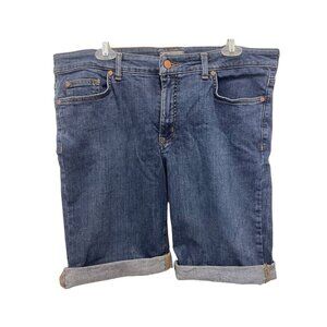 Dickies Women's Perfect Shape Straight Denim Bermuda Shorts Size 14